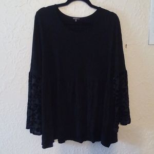 Float Black Blouse
